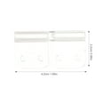 thumbnail image 2 of Mobutofu 10Pcs Easy-to-Install Acrylic Hinges Box Hinges for Home Decor White, 2 of 7