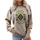 thumbnail image 1 of Top De Mujer, Top De Otoño Informal Con Estampado Geométrico Y Hombros Caídos Para Viajes ANGGREK No, 1 of 4