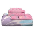 thumbnail image 7 of Barbie Kids 5 Piece Pink Tie Dye Reversible Comforter, Bed in a Bag, Full, 7 of 7