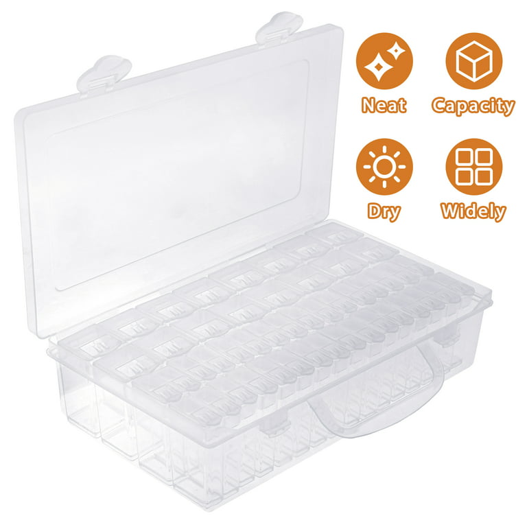 Plastic Seed Storage Box Reusable 64 Slots Seed Storage Organizer