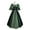 Green, variant on KAWELL Women's Plus Size Victorian Dress Flare Sleeve Off Shoulder Medieval Vintage Dresses with Corset Patchwork Ball Gown