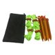 thumbnail image 1 of 19pcs Tent Pegs Stakes Reflective Lines Set Tent Accessory for Hiking Camping Mountaineering, 1 of 2