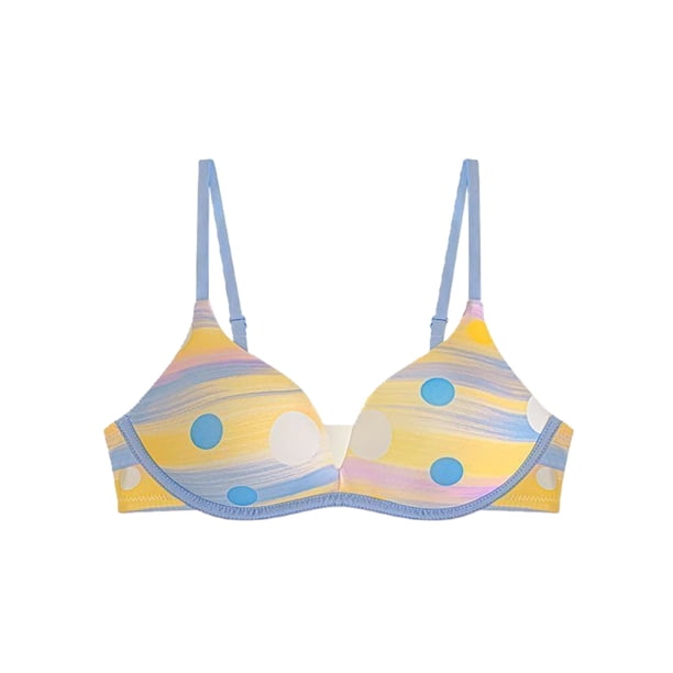 Brasier Sujetador de Moda con Estampado de Aros de Acero y Escote Pequeño para Niña Mediana
