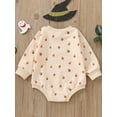 thumbnail image 5 of Douhoow Unisex Baby Halloween Romper Infant Long Sleeve Ghost/Pumpkin/Lantern Jumpsuit, 5 of 9