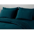 thumbnail image 2 of Chezmoi Collection Liam 7-Piece Teal Bed in a Bag King Comforter Set with Sheets Medallion Embossed Bedding Set, 2 of 9