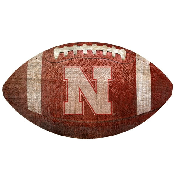 Nebraska Huskers 12'' Football Sign