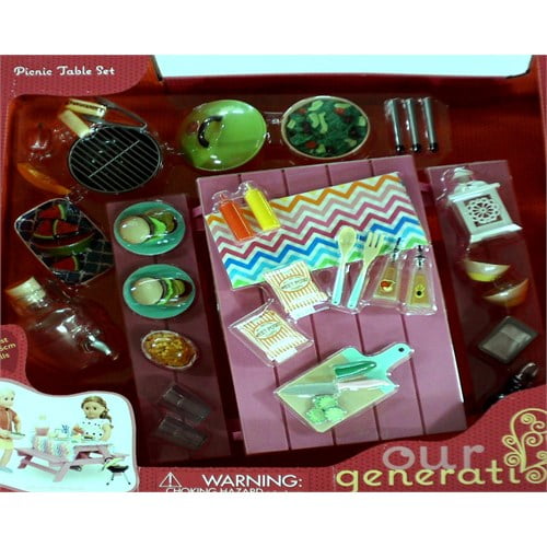 our generation doll picnic set