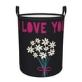 thumbnail image 1 of ZICANCN Bouquet of Flowers Roses Laundry Basket Organizer , Dirty Clothes Hamper for Bathroom Kids Girls Boys Laundry Hamper Small, 1 of 8
