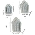 thumbnail image 4 of Yoetaun 3D House Candle Holder Silicone Mold DIYs Cement Gypsum Clay Candlestick Resin Ornaments Molds Home Decorations, 4 of 9