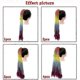 thumbnail image 3 of 2pcs Colored Braids Wig Braided Elastic Hair Rubber Band Dreadlocks Hair Extension Ponytail Hair Accessories, 3 of 5