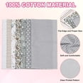 thumbnail image 3 of Uxcell Cotton Fabric Bundles, 7Pcs 20 x 20 inch 100% Cotton Fat Quarter Floral Printed Precut Fabric Squares for Sewing Patchwork Quilting DIY Crafts, Grey, 3 of 7