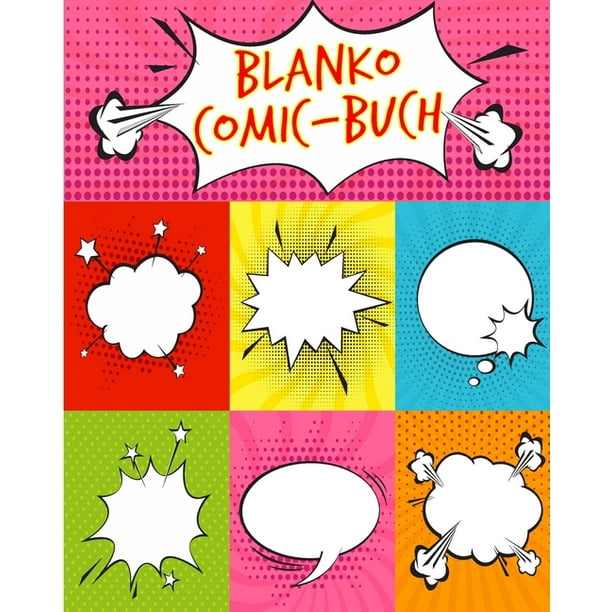 Blanko Comic Buch Leere Comic Seiten Mit Rahmen Und Sprechblasen Zum Selber Zeichnen Das Perfekte Geschenk Fi R Kinder Und Erwachsene Walmart Com Walmart Com