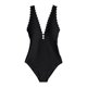 thumbnail image 4 of WILLBEST Trajes de Baño Natacion Mujer Traje de Baño Con Volantes y Cuello En V Con Cordones Para Mujer, 4 of 8