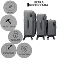 thumbnail image 5 of Juego 3 Maletas De Viaje Jony Tela Grande 28" Mediana 24" Chica 10" Ruedas 360 Y Candado Numerico, 5 of 5