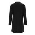 thumbnail image 4 of LEKODE Long Duster Cardigan Open Front Drape Fit Long Sleeve Dual Side Pockets Lightweight Office Layering Cover Up Black L, 4 of 8