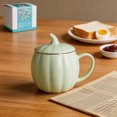 thumbnail image 3 of AYktou Fall Pumpkin Mug, Halloween Ceramic Mug Cup with Lid and Handle, 13.53Oz Thanksgiving Porcelain Coffee Cup Gifts for Adults Men Women Tabletop Cute Decorative Drink Cup, 3 of 7