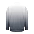 thumbnail image 4 of HOOMEUMY Men's Ombre Bomber Jacket Zip Up Lightweight Long Sleeve Jacket Gradient Color Outwear Sport Coat Spring Autumn Fashion d_Gray L, 4 of 5