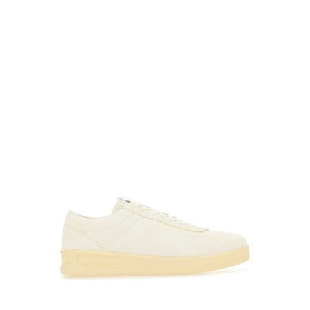 

JIL SANDER Ivory Suede Sneakers
