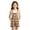 0##Brown43, variant on Girls Plaid Short Overalls Kids Cute Casual Gingham Romper with Pockets, Sizes 4-13