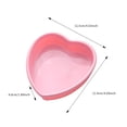 thumbnail image 5 of Oneshrt 4/7/9/10 Inch Chocolate Cake Mold Non-stick Flexible Silicone Multifunctional Heart Shape Bread Baking Tray Mould for Kitchen Heat-resistant, Pink, 5 of 5