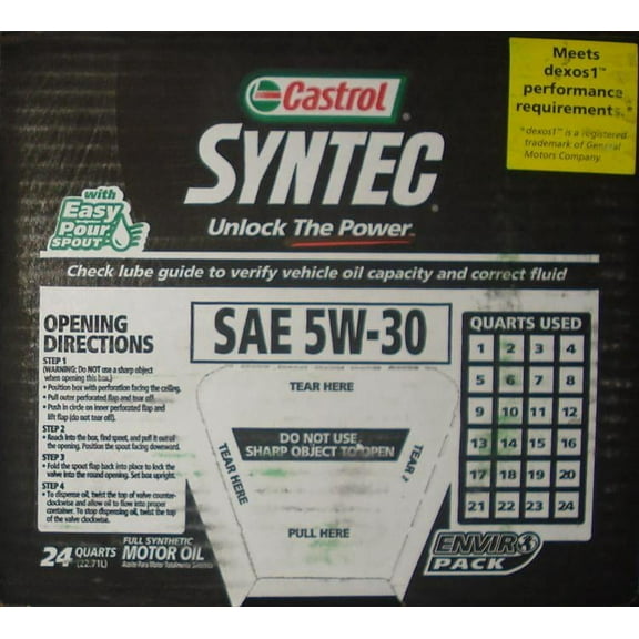 Castrol EDGE 0W-20 Advanced Full Synthetic Motor Oil, e-pack - offer valid for in store oil change only