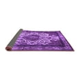 thumbnail image 2 of Ahgly Company Indoor Square Oriental Purple Industrial Area Rugs, 3' Square, 2 of 4
