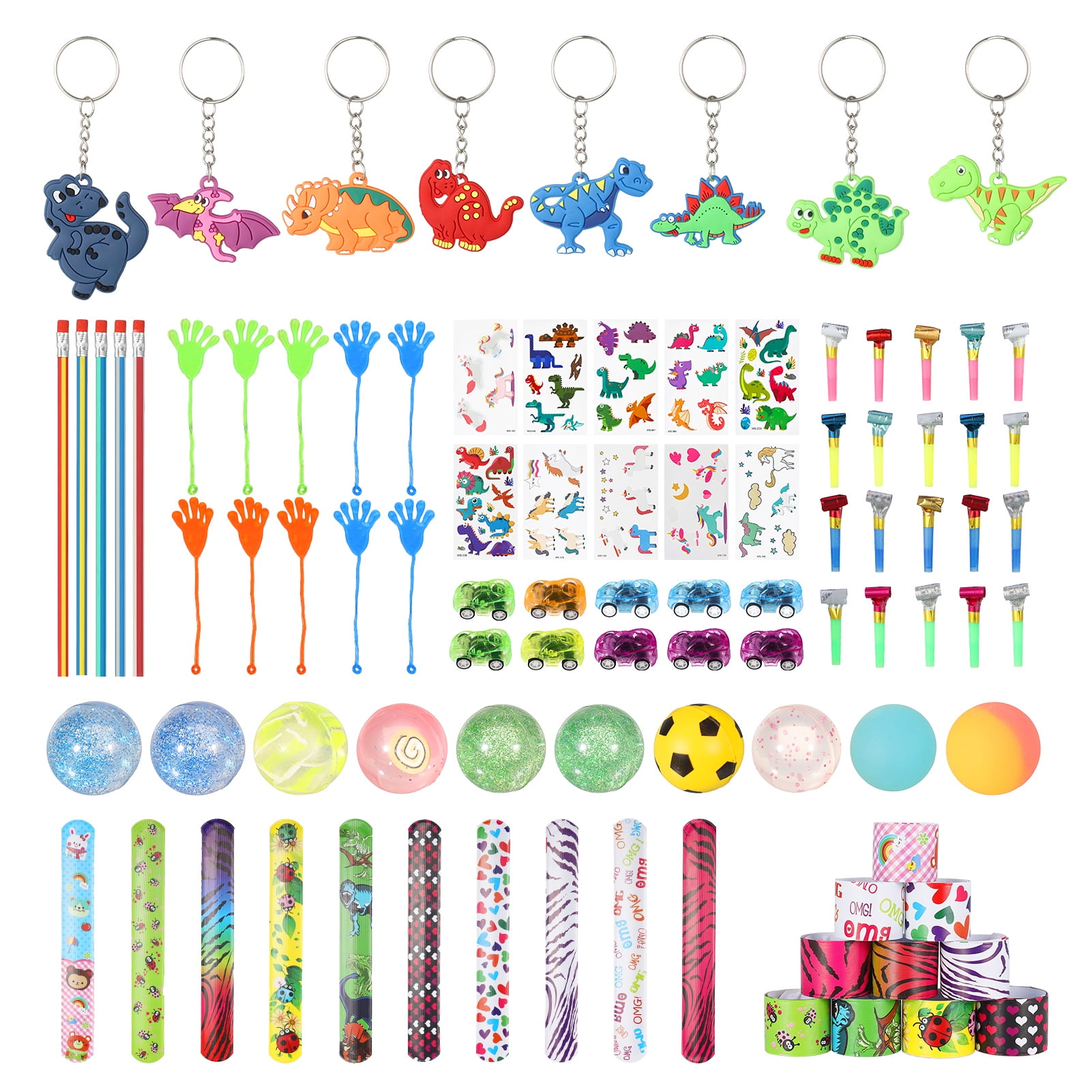 Abaima 85 Pcs Kids Birthday Party Favors for Sensory Bag Fillers Pinata Fillers,Assorted Toys Gifts for Kid Carnival Prizes Box Toys for Classroom