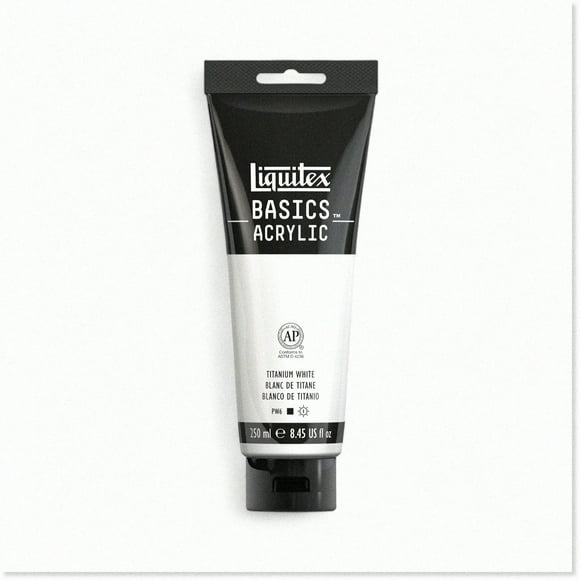 PureCanvas Acrylic Paint - 250ml Tube, Titanium White - 8.45 Fl Oz | Artistic Brilliance for Every Stroke