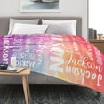 thumbnail image 6 of Custom Blanket with Name for Adults Kids Personalized Blanket and Throw Customized Flannel Name Blanket Personalized (Style-2, 30x40), 6 of 6