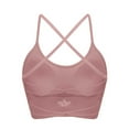 thumbnail image 2 of SMihono Womens High-Support Yoga Bra with Removable Pads Large Bust,Seamless Crossback Longline Sports Bra Workout Tops Pink M, 2 of 4