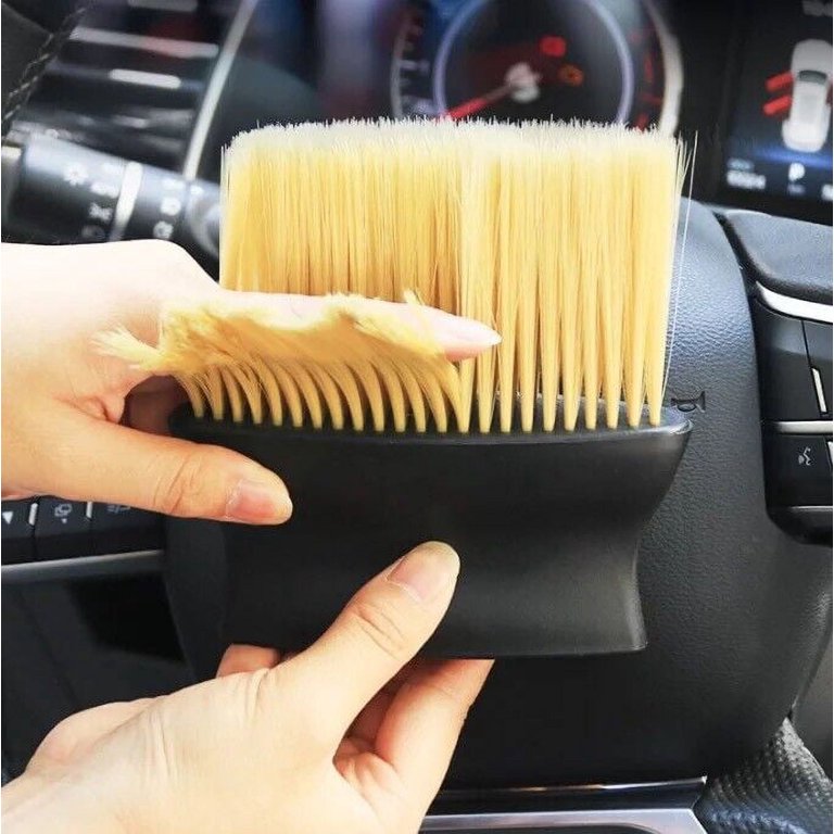 2pcs Car Cleaning Tool Air Conditioner Cleanner Brush Crevice Dust