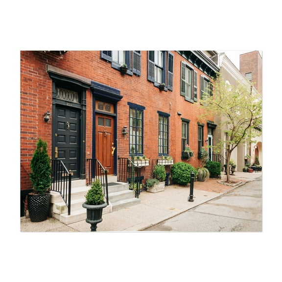 Philly Residential 01 - Philadelphia Pennsylvania Photography Unframed Wall Art Print 5 x 7 inches