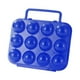 thumbnail image 2 of Contenedor portátil para guardar huevos, caja de protección con 12 compartimentos, ideal para mochileros, senderismo, caravanas y hogares. Azul, 2 of 8