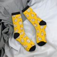 thumbnail image 5 of Daiia Funny Chicken Print Crew Socks – Soft Breathable Long Socks for Men & Women, Moisture-Wicking & Comfortable Daily Wear Socks, One-Size Fits Most (US 5-11), 5 of 6