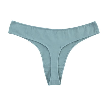 Yuzhih Seamless Thongs for Women No Show Comfortable Underwear Low Rise y Thong Panties Cotton Panty