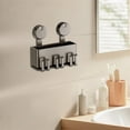thumbnail image 5 of toothbrush Holder Wall-Mounted Bathroom Organizer No-Drill Space-Saving Storage Rack with Drainage for toothbrushes and Accessories, 5 of 8