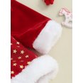 thumbnail image 6 of Baby Girl Christmas Romper Cute Ruffle Long Sleeve Star Print Skirt Bodysuit Newborn Playsuit, 6 of 7