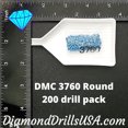 thumbnail image 2 of DMC 3760 ROUND 5D Diamond Painting Drills Beads DMC 3760 Medium Wedgewood Blue, 2 of 3