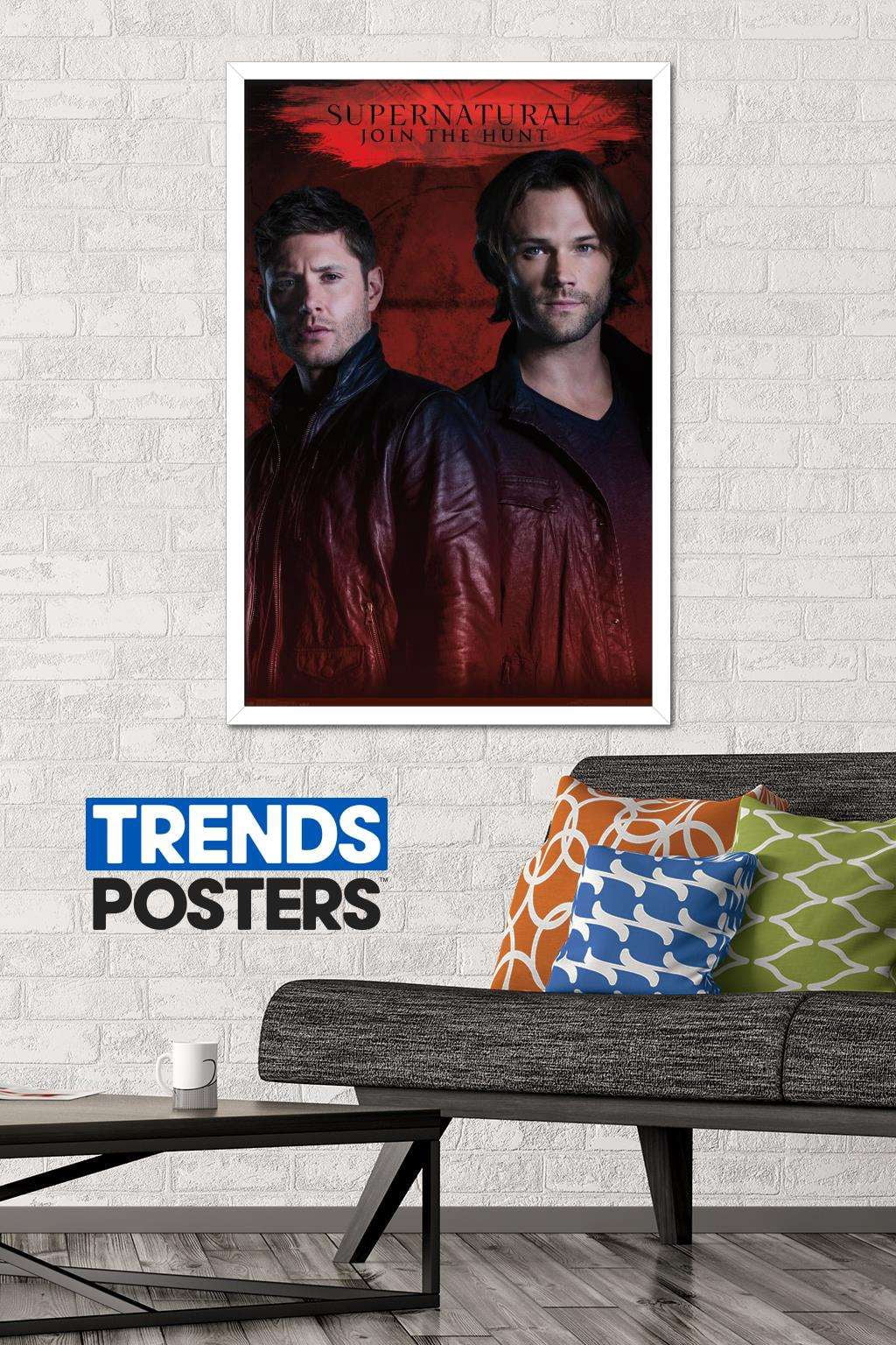 Supernatural - Red Wall Poster, 22.375" x 34", Framed