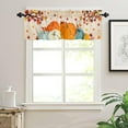 thumbnail image 5 of Harvest Pumpkin Valances Windows Curtain Thanksgiving Fall Kitchen Valances Rod Pocket Autumn Maple Leaf Window Curtain Treatment Short Topper Curtains Autumn, Fall Seasonal Decor 1 Panel,54 by 18 in, 5 of 6