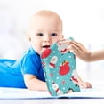 thumbnail image 4 of Coolnut Cute Santa Claus Baby Muslin Washcloths Face Towel, Christmas Penguins Burp Cloths Cotton Wipes 5 PCS Infant Wash Cloth for Newborn Boys Girls 12x12 inches, 4 of 6