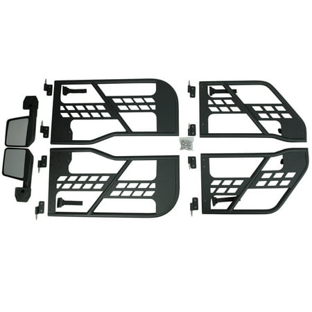 Paramount Automotive 51-0355 Tubular Safari Doors; w/Mirrors;