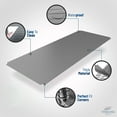 thumbnail image 3 of Sterling Shelf Liners Plastic Storage Solution for Sandusky Wire Shelves 14x24, 3 of 8
