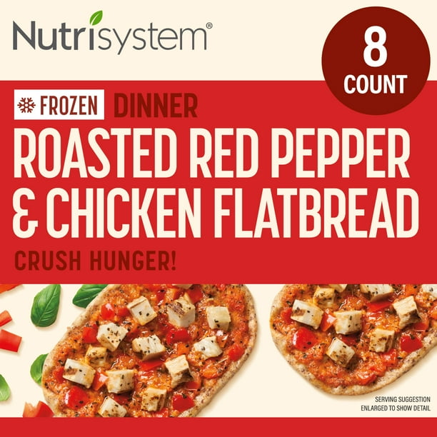 Nutrisystem® Frozen Roasted Red Pepper Pesto and Chicken Flatbread, 8ct