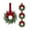 10 In, 4PCS _GB02, variant on 4PCS Christmas Wreath with Red Bow Artificial Wreath Outdoor Xmas Wreaths for Windows Door Chairs Wall Stairs Home Decors, 10 In