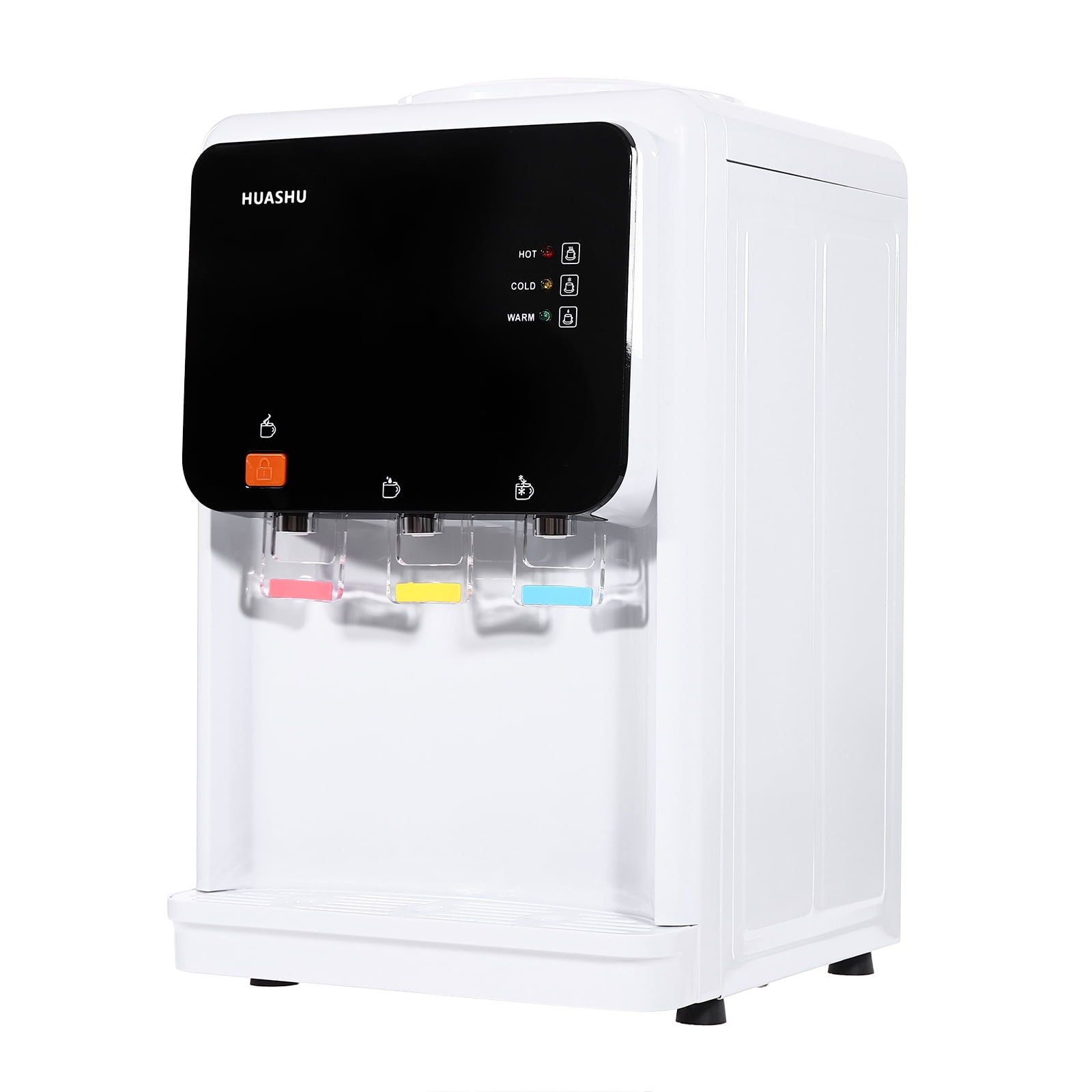 Wildnix Compact Water Dispenser Countertop, 3 Temperature Options (Hot, Warm, Cold), 500W Heating, 75W Cooling, Space-Saving Design, Easy Operation
