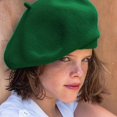 thumbnail image 3 of Minzimin French Beret Vintage Beret Hats for Women Solid Color Classic French Beret Hats Winter Warm Cap for Women, 3 of 8
