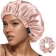 thumbnail image 1 of wonima11 Adjustable Bonnet for Sleeping Women Hair Satin Accessories Curly Gorro de Seda para Dormir Anti Frizz Sleep Bonnets, 1 of 1