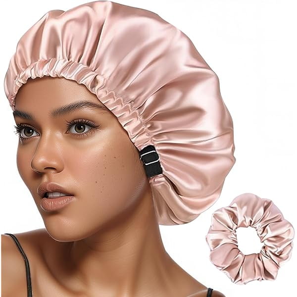 wonima11 Adjustable Bonnet for Sleeping Women Hair Satin Accessories Curly Gorro de Seda para Dormir Anti Frizz Sleep Bonnets