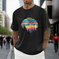 thumbnail image 3 of Black T Shirts for Men Big and Tall Fashion Loose Fit Crew Holiday Tees Cool Basic Tees Undershirts for Men, 3 of 5